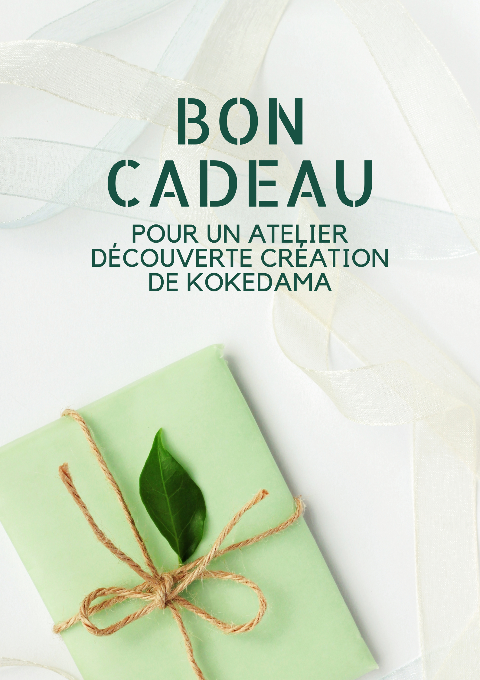 Bon cadeau - Atelier Kokédama